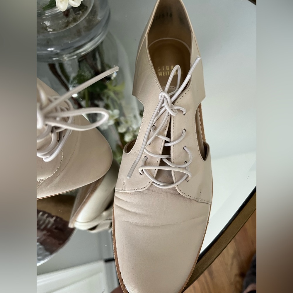 Stuart Weitzman lace up flat